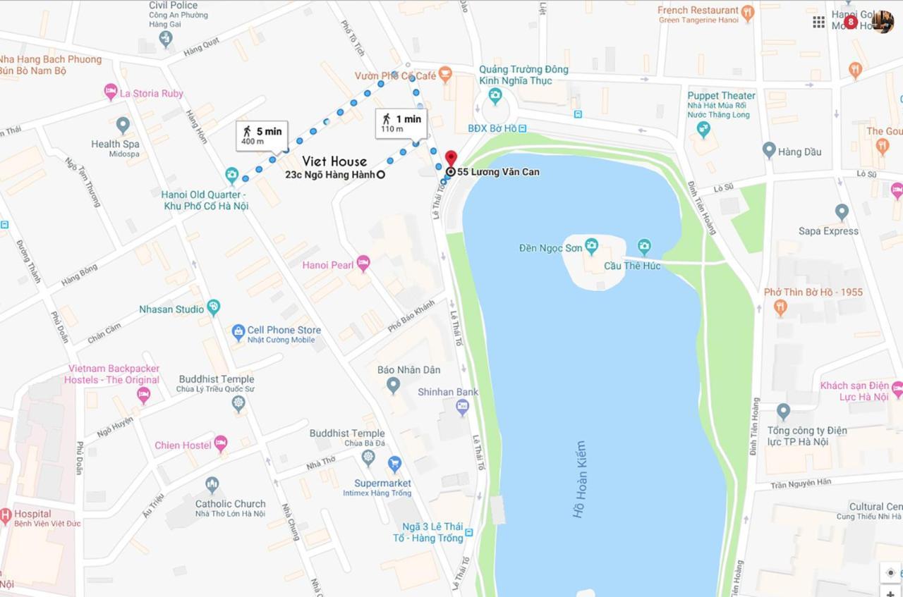 האנוי Viethome-Doorstep To Hoan Kiem Lake מראה חיצוני תמונה